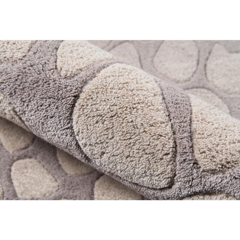 Momeni Contemporary Rectangle Area Rug, Silver, 3'6 X 5'6