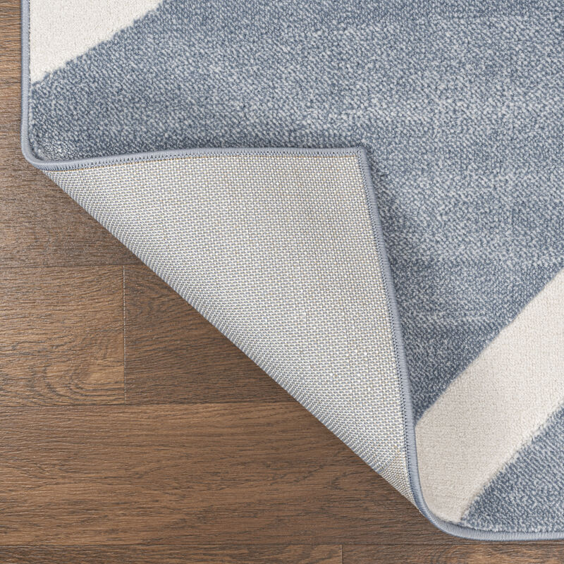 Aelius MidCentury Scandinavian Abstract Sun Two-Tone High-Low Area Rug