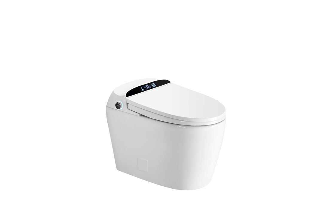 Smart Toilet with Built-In Tank for Low Water Pressure Homes and Full Feature Set