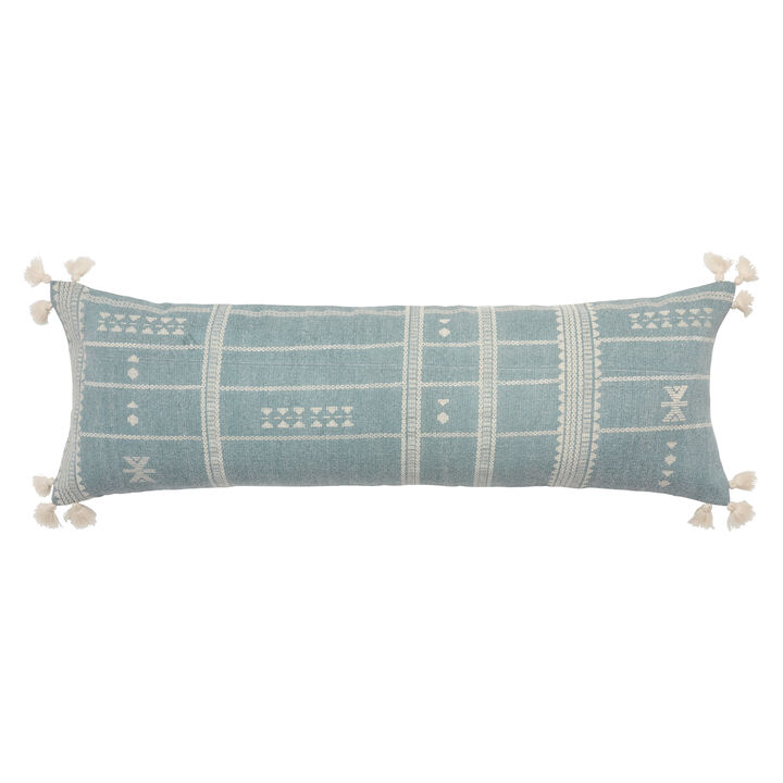 Puebla Green Melieu 13"X40"  Lumbar Down Pillow