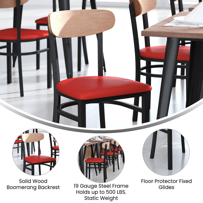 Metal/Wood Restaurant Chairs