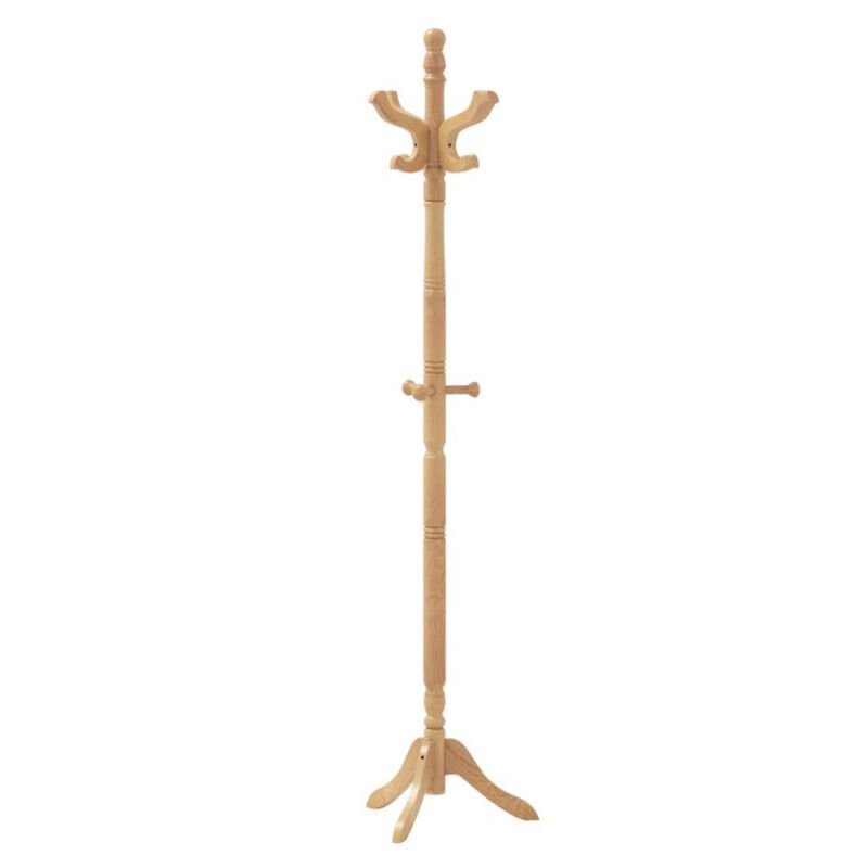Hivvago Solid Wood Hall Tree with 11 Hooks and 3 Height Options for Entryway