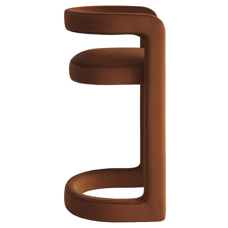 Winslow Performance Velvet Bar Stool image number 3
