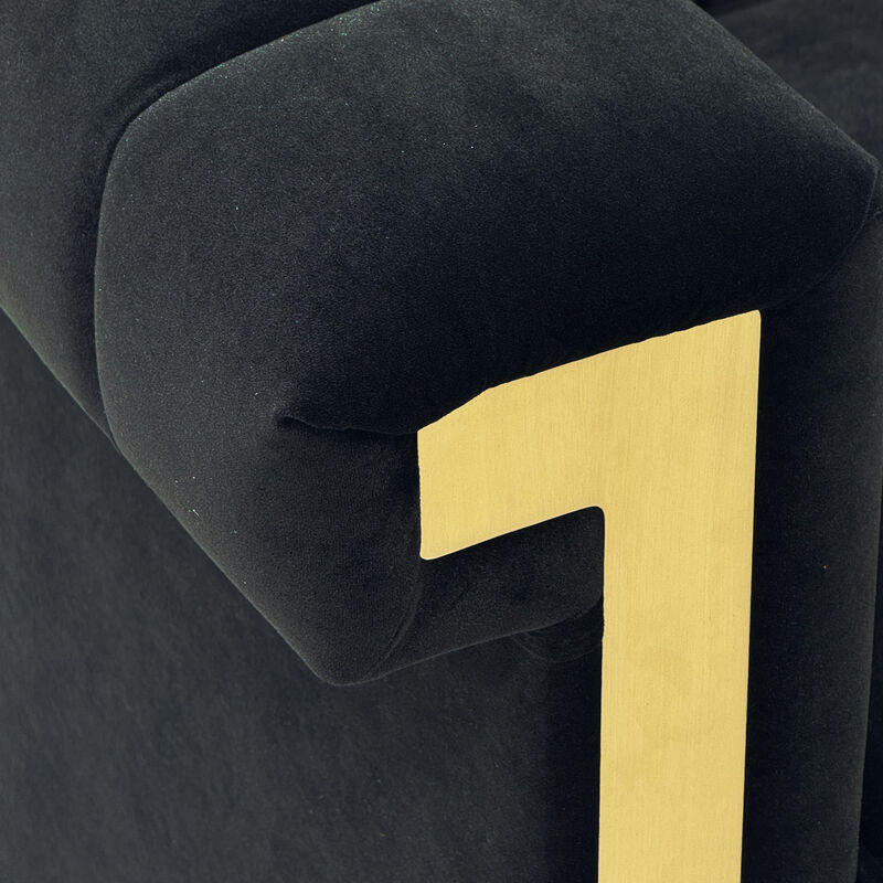 Satwud Luxury Velvet Sofa Set image number 6