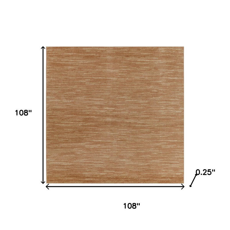HomeRoots Square Abstract Indoor Outdoor Area Rug image number 2