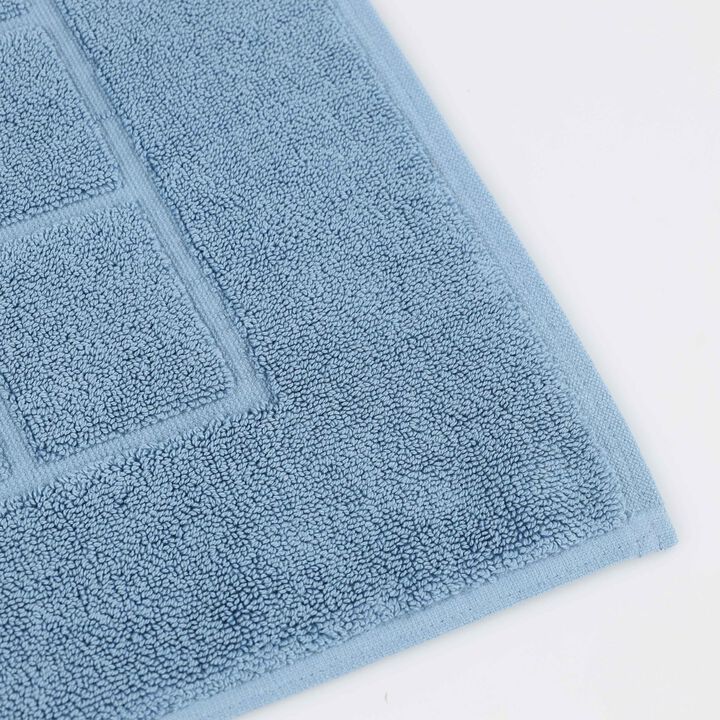 Washable Cotton Checkered Bath Rug Set of 2 for Bathrooms