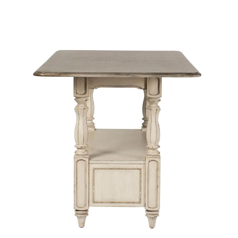 Liberty Furniture Magnolia Manor Gathering Table in Antique White image number 2
