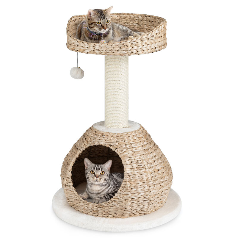 Handmade Cat Tree Tower with Jump Platform and Climbing Space image number 3