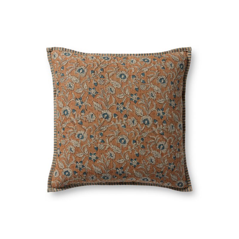 PLL0164 Peach/Multi 18''x18'' Down Pillow
