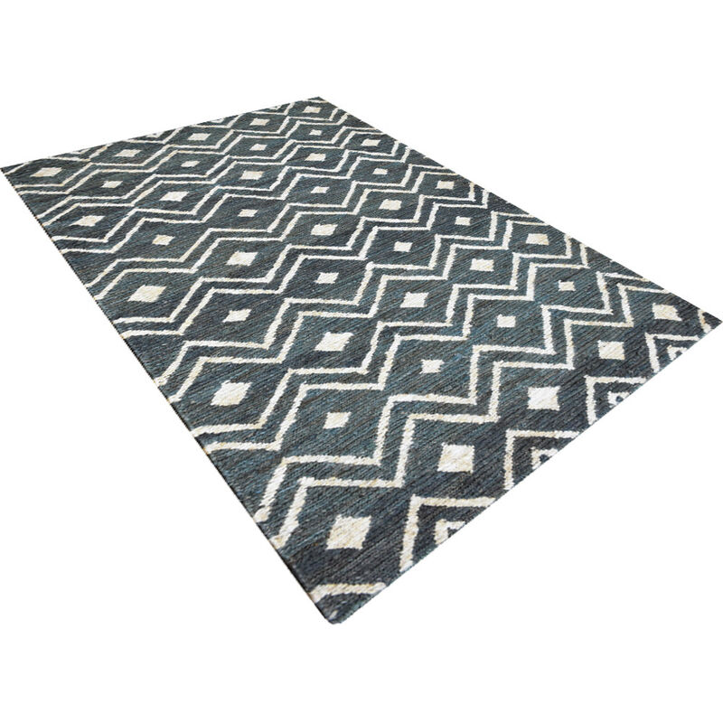 HAND KNOTTED SUMAK JUTE ECO-FRIENDLY Contemporary AREA RUGS  - Rectangle Shape, Contemporary, High Pile, Natural Fiber, Outdoor Indoor Handmade Area Rugs (J00078) image number 2