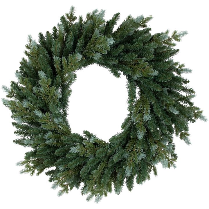 Blue Spruce Artificial Christmas Wreath  24-Inch  Unlit