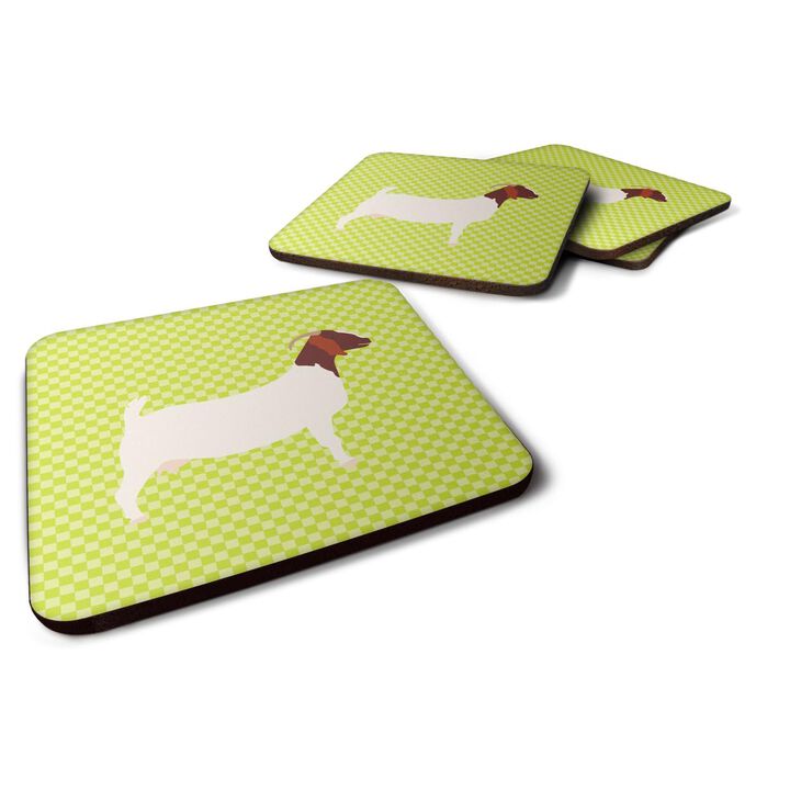 Caroline's Treasures Boer Goat Green Decorative coasters, 3.5, Multicolor