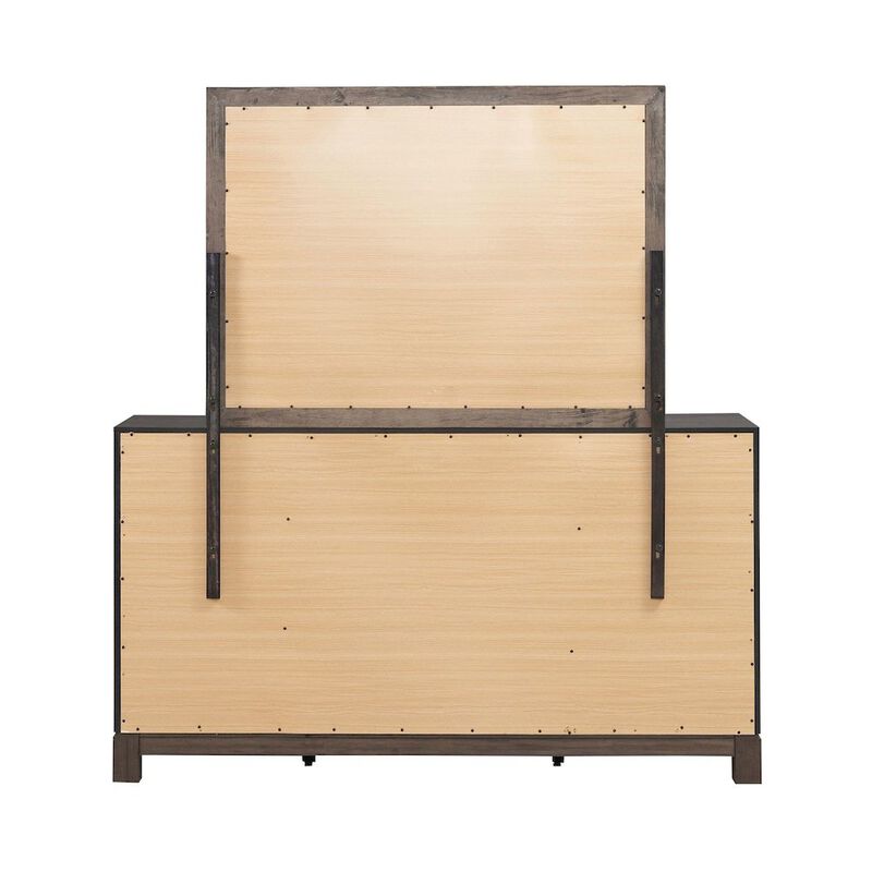 Liberty Furniture Modern Edge Dresser & Mirror Set for Bedroom - Caffe image number 2