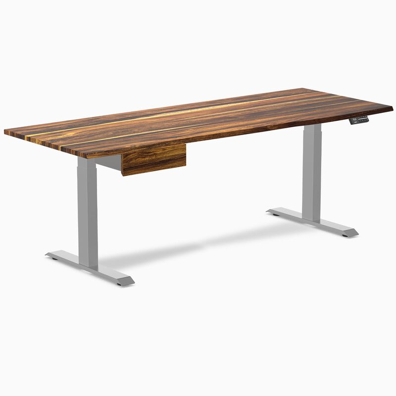 Desky Dual Hardwood Standing Desk With Drawer image number 0
