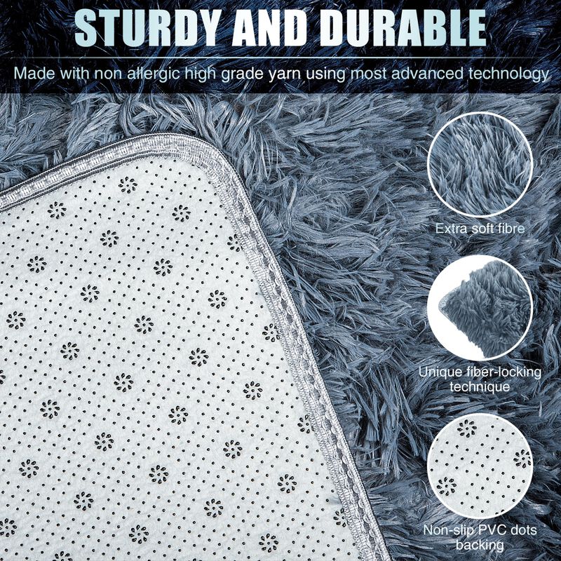 Rug Branch Alba Contemporary  Solid Pink  Plush Indoor Area Rug