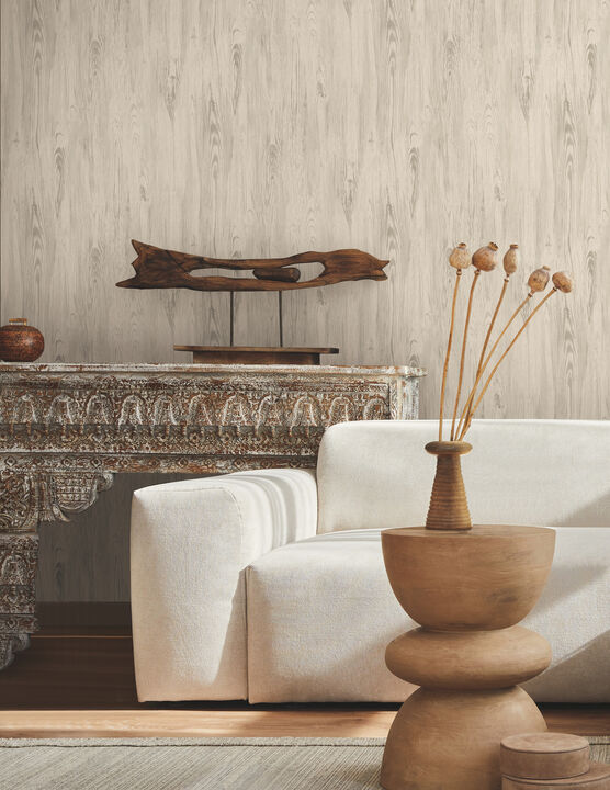 Rusticano Taupe Wallpaper