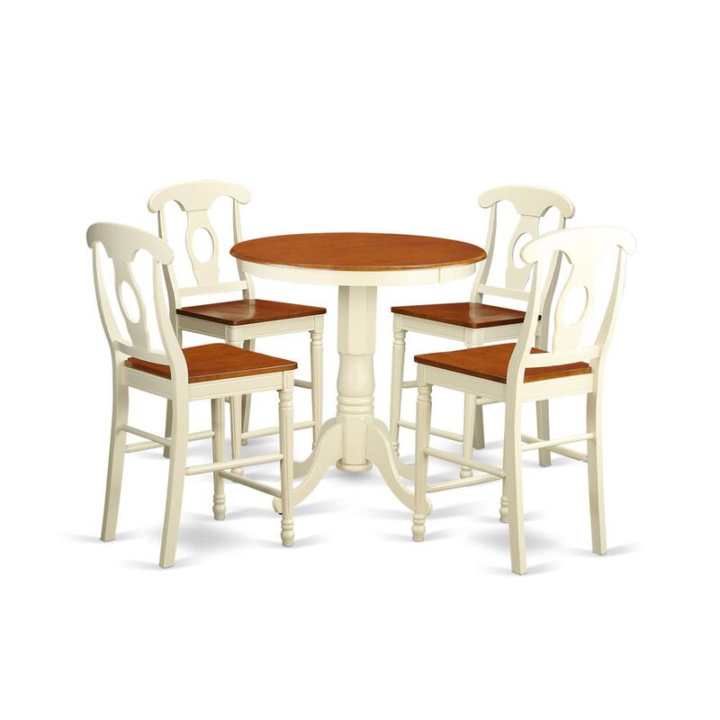5 Pc counter height Table and chair set - Dining Table and 4 Kitchen bar stool.