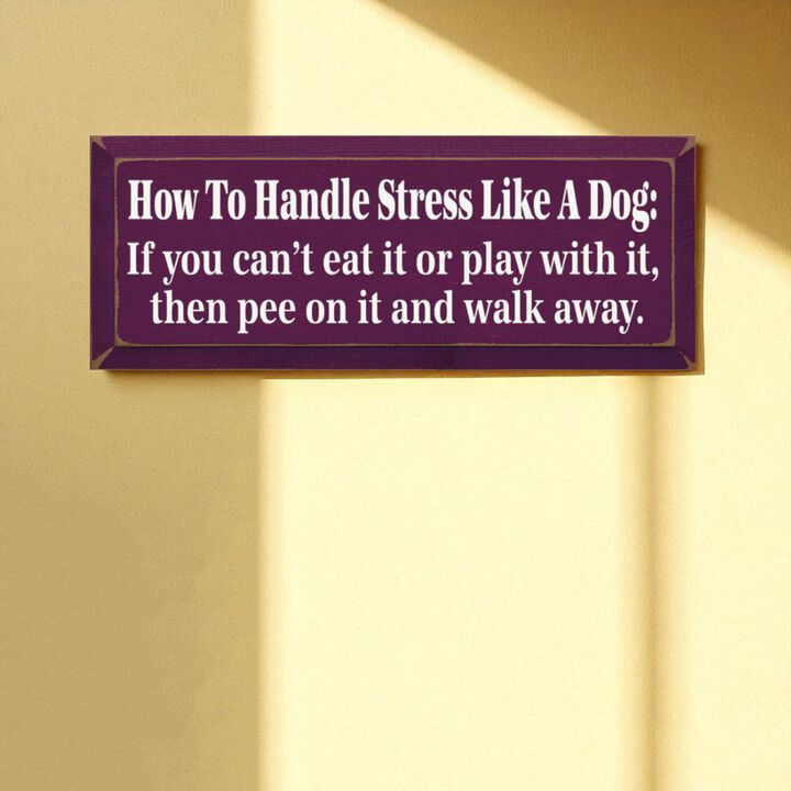 Rustic Dog Quote Wood Sign Funny Pet Saying Wall Decor for Home or Office