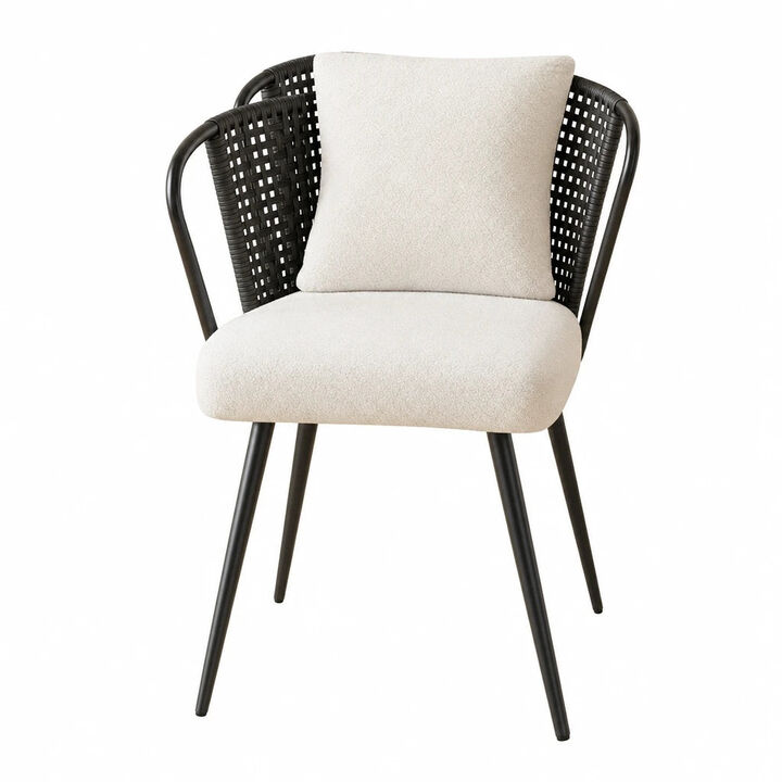 Modern Teddy Upholstered Dining Chair Set of 4