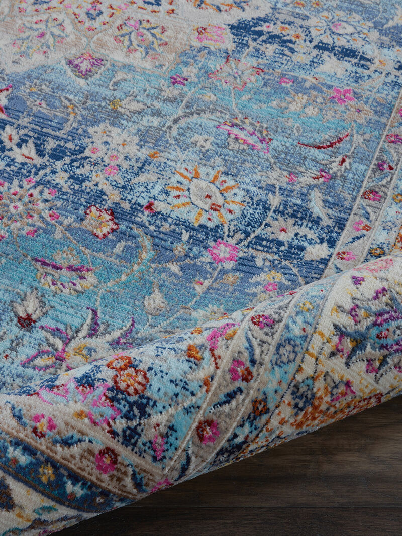 Vintage Kashan VKA01 Blue 4' x 6' Rug