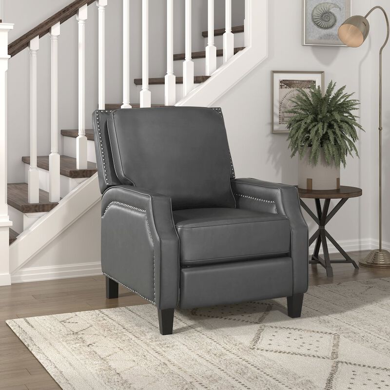Lexicon Berenson Faux Leather Push Back Recliner