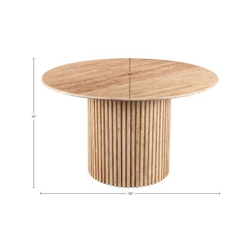 Meridian Furniture Genoa Beige Dining Table