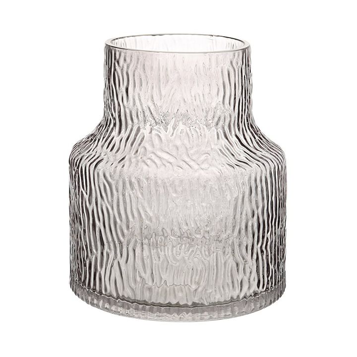 Renwil Hyacinth Glass Vase In Grey Color