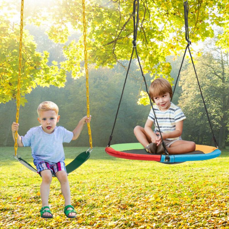 Hivvago 2-Pack Swing Set Swing Seat Replacement and Saucer Tree Swing (Without Stand)