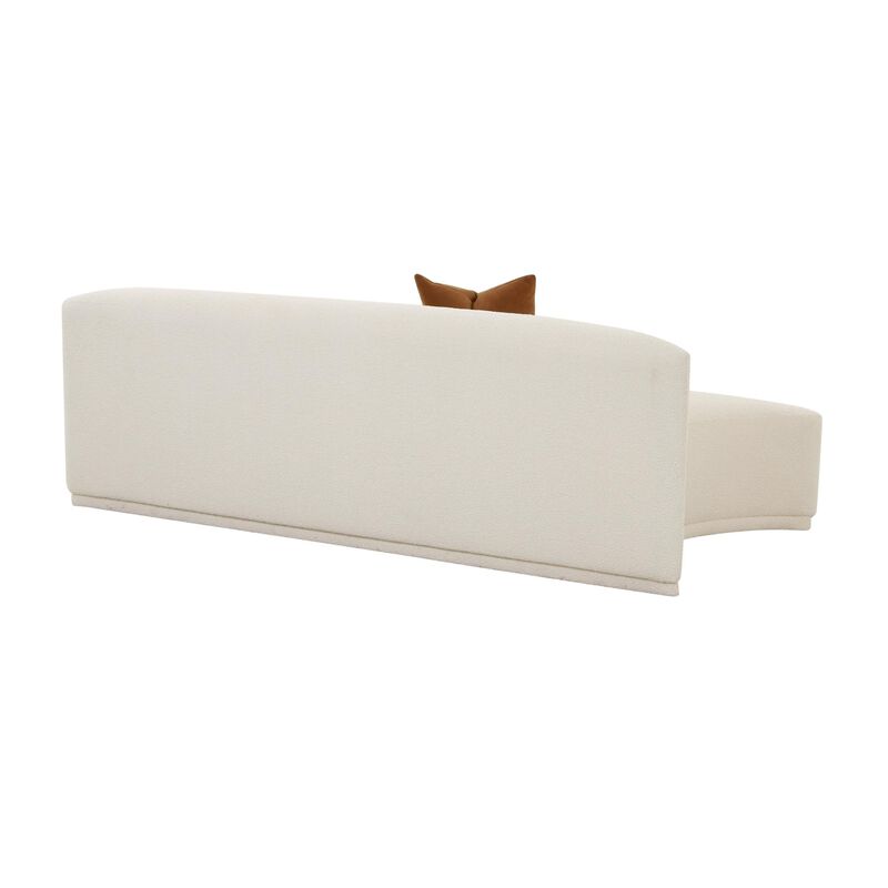 Casafoyer Fickle Cream Boucle Modular Armless Loveseat image number 3