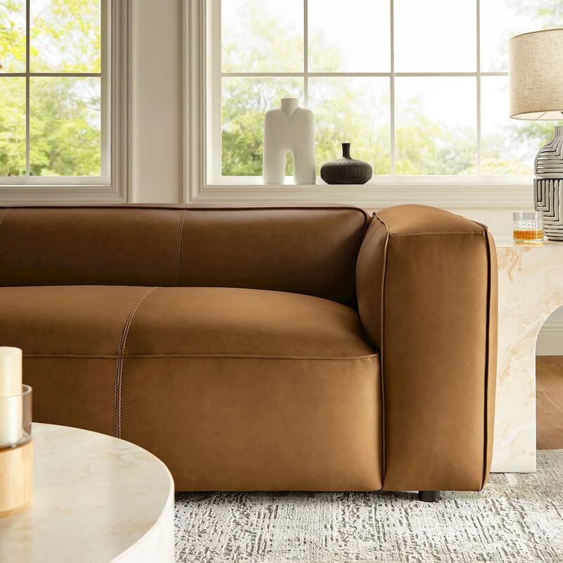 Auren Upholstered Vegan Leather Sofa image number 9
