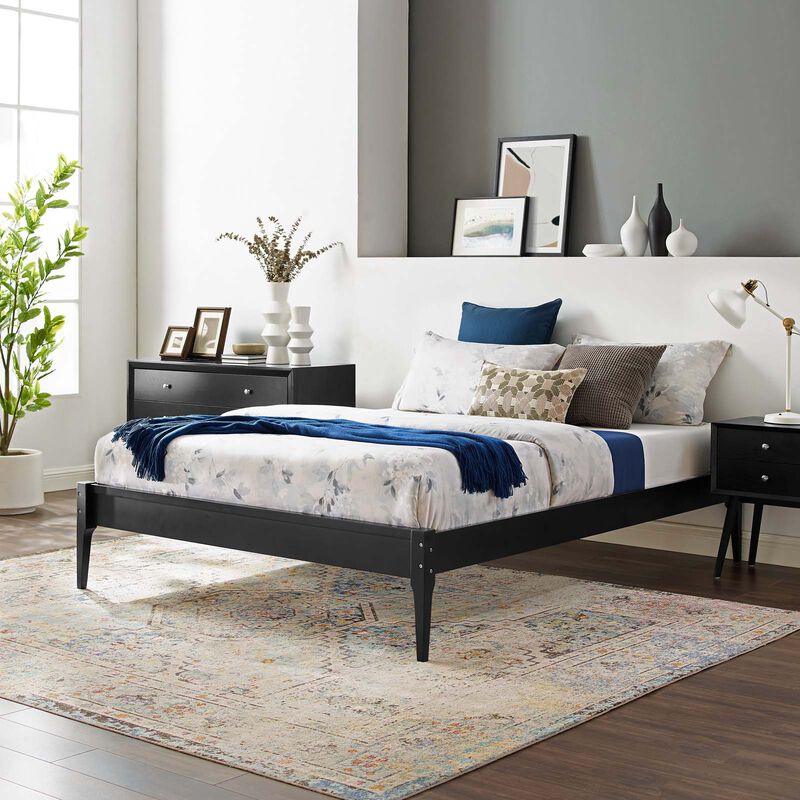 Modway - June Queen Wood Platform Bed Frame image number 1