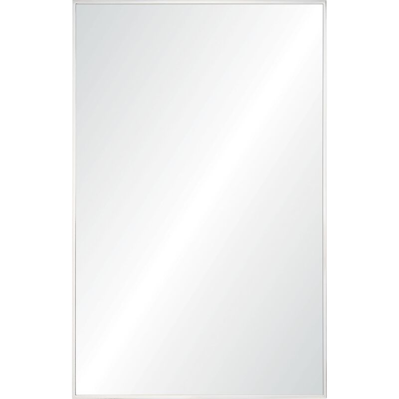 36" Silver Framed Rectangular Wall Mirror