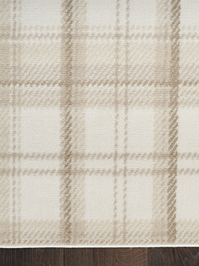 Grafix GRF03 Ivory/Beige 2'3" x 10' Rug