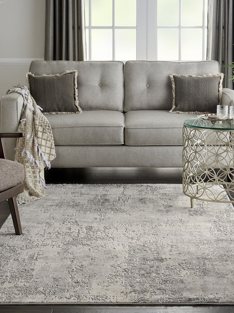 Rustic Textures RUS07 Gray/Beige 5'3" x 7'3" Rug image number 7