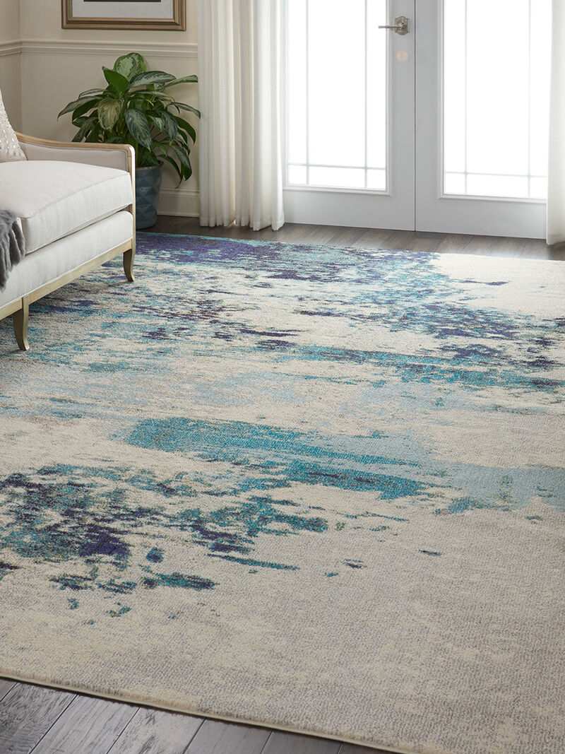 Celestial CES02 Ivory/Blue 9' x 12' Rug