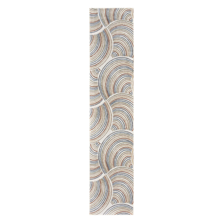 HomeRoots Abstract Washable Runner Rug