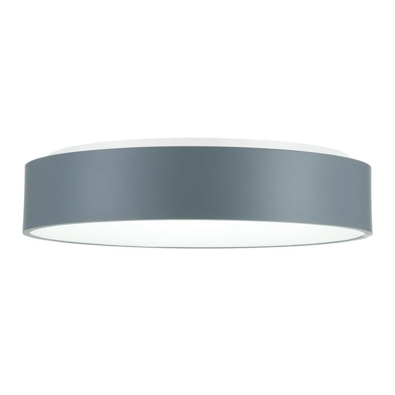 Arenal LED Drum Shade Flush Mount With Gray & White Finish