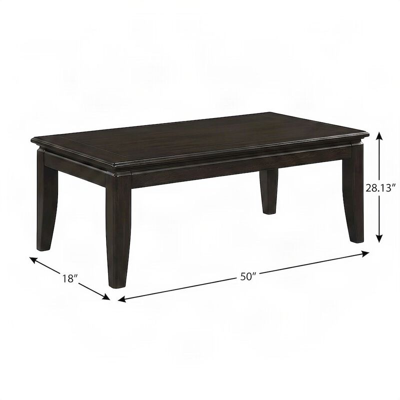 Elm Veneer Sofa Table with Solid Poplar Frame, Console Entry Table image number 2