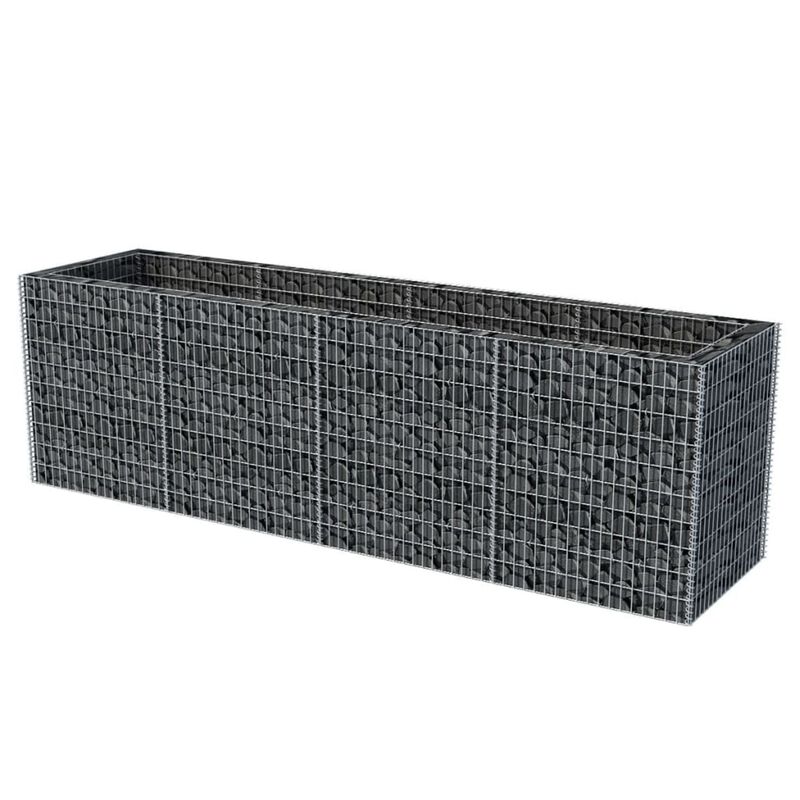 vidaXL Gabion Raised Bed Steel 141.7"x35.4"x39.4"
