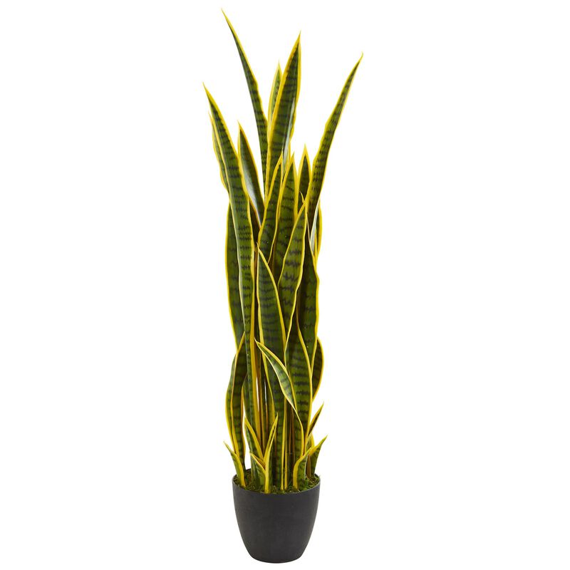 Hivvago 4" Sansevieria Artificial Plant