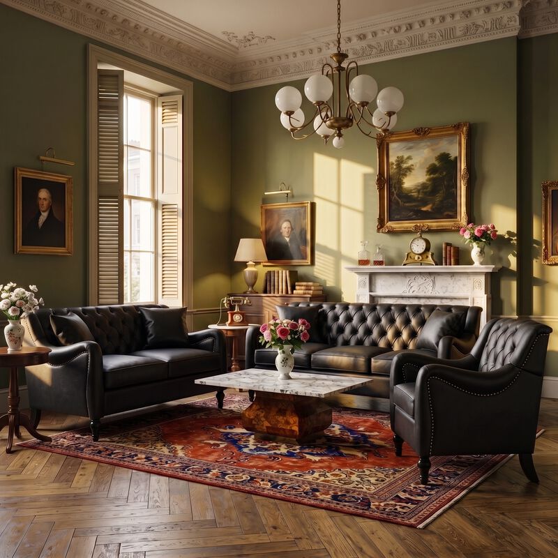 Rislot PU Leather Sofa Set image number 4