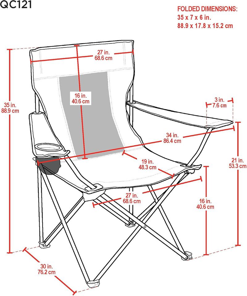 Life is Good&reg; 3 x 3 x 3 ft Blue Mesh Back Quad Chair image number 2