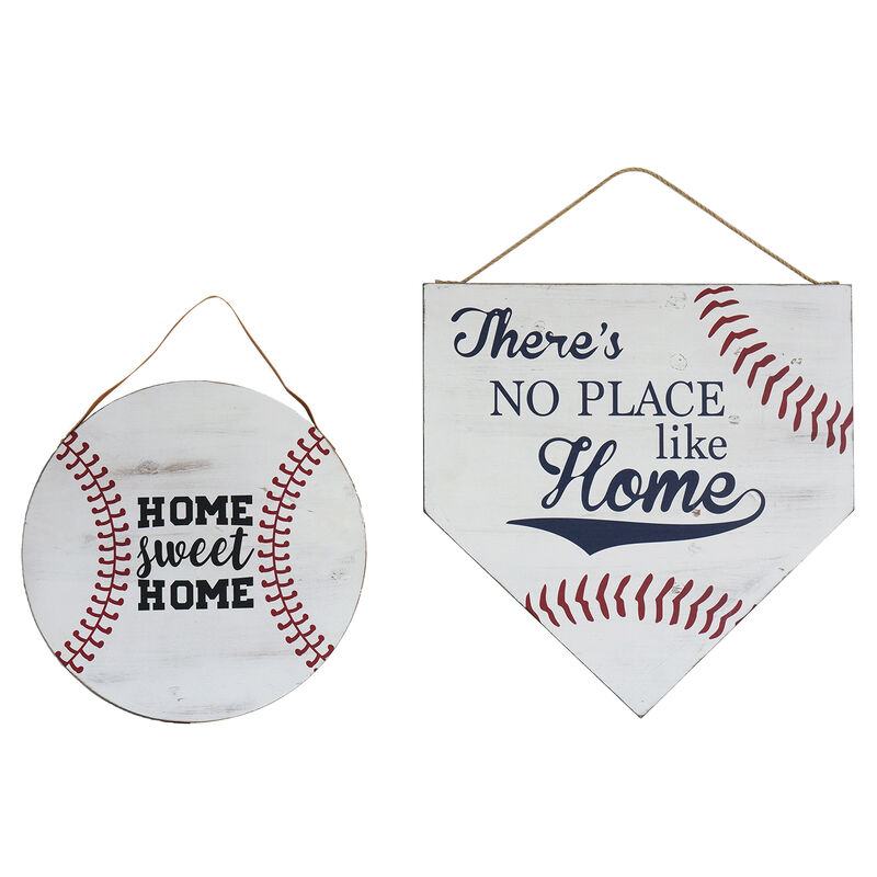 HomeRoots Set of Two Brown And White Home Sweet Home Wood Wall Decor image number 3