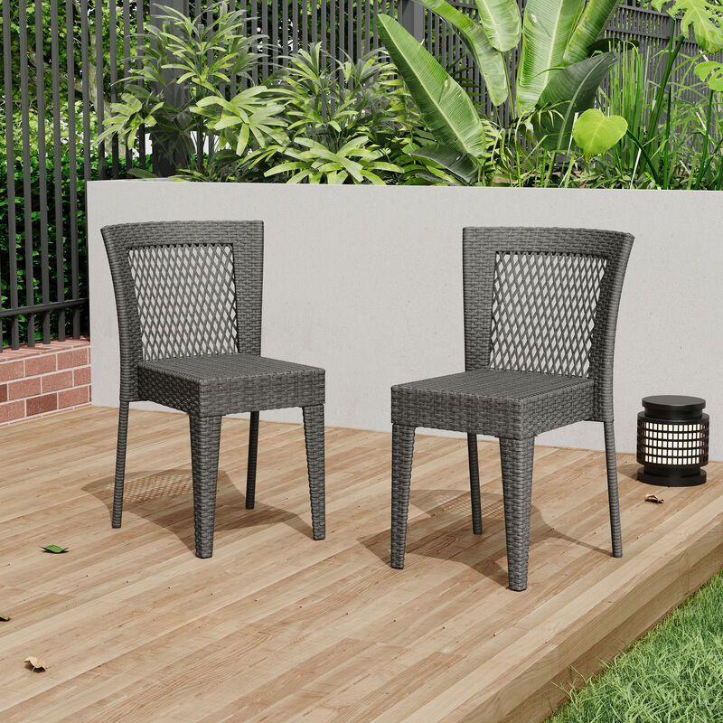 Merax Outdoor Dining  Leisure Chairs Set of 2