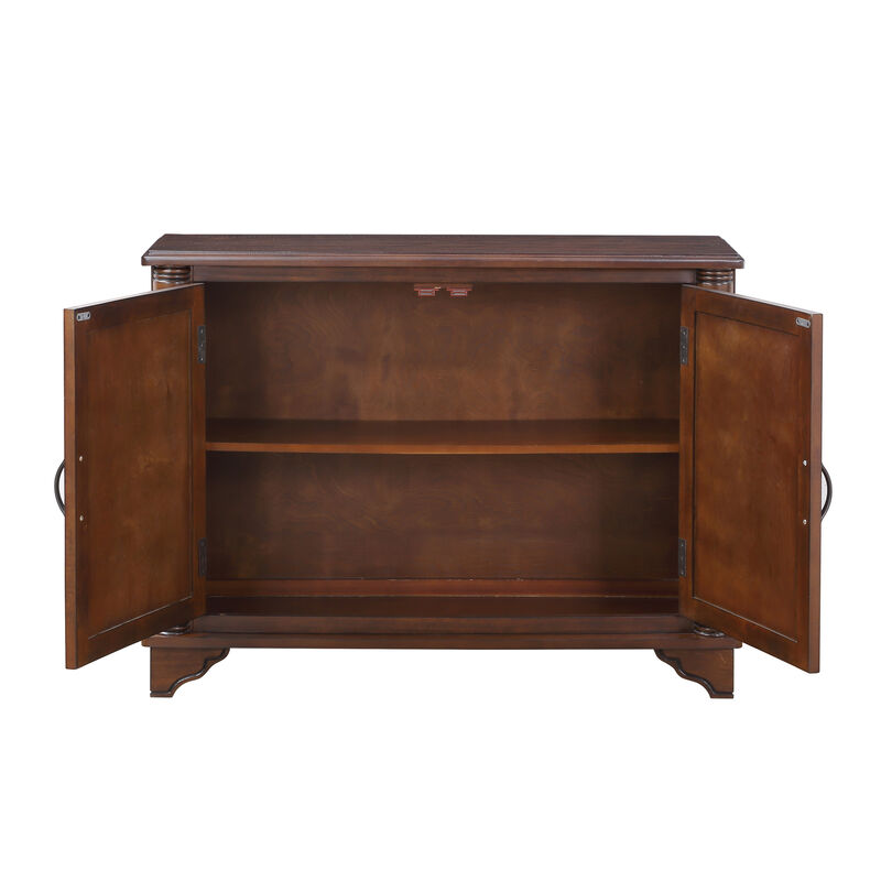GOODSILO Retro Console Table with Adjustable Storage Shelf image number 8
