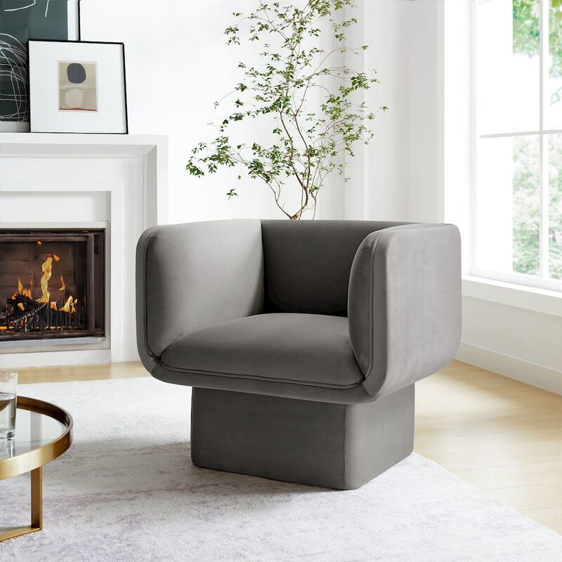 Tate Performance Velvet Accent Chair image number 7
