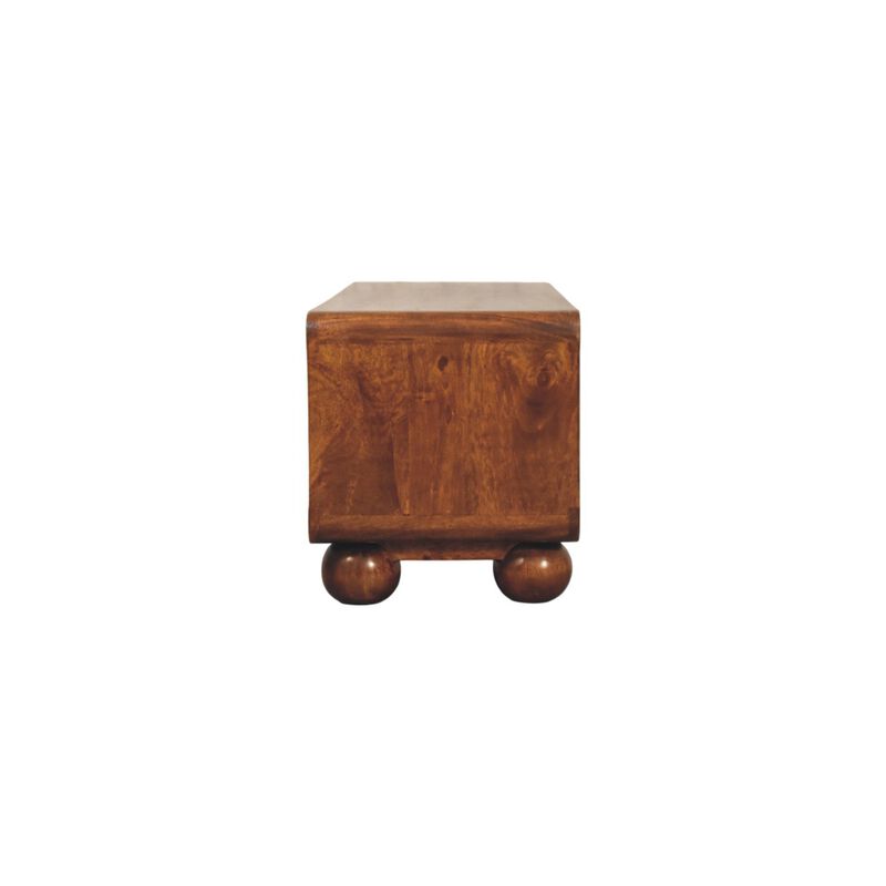 Artisan Furniture Solid Wood Larissa 4 Drawer Chestnut Media Unit