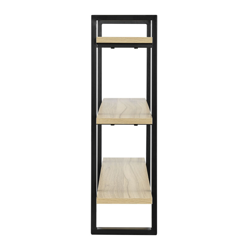 Rio Three Tier Modular Floating Bracket Wall Shelf - Chestnut