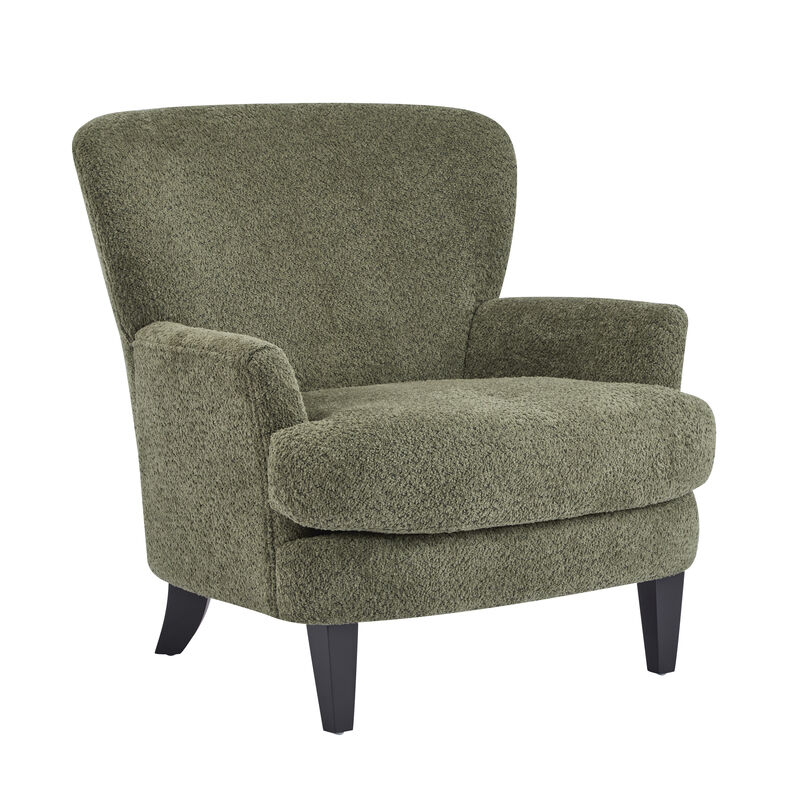 Merax Contemporary Boucle Fabric Club Chair image number 0