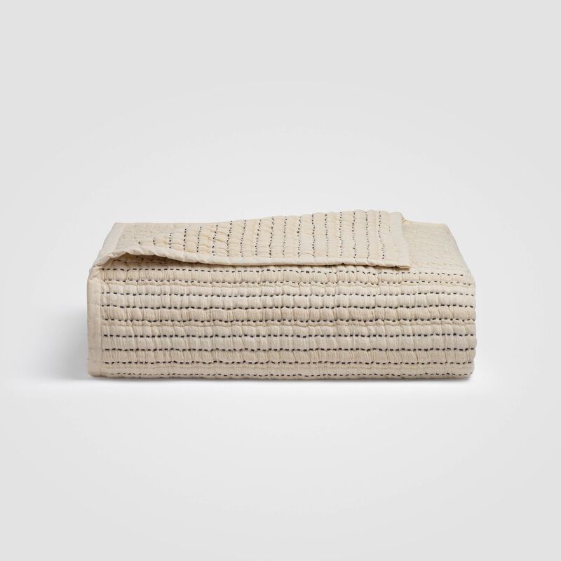 Coastal Stitch Quilted Bedspread image number 0
